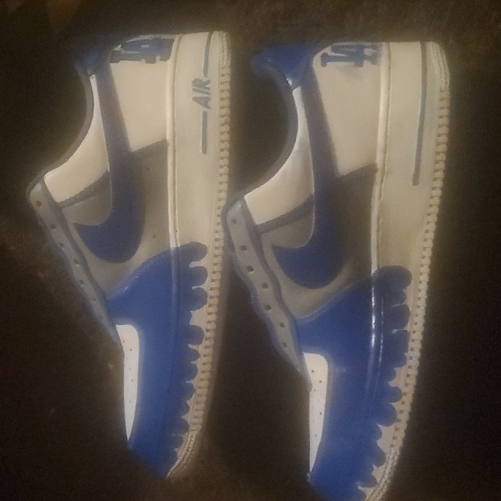 LA Dodgers custom AF1s size 9